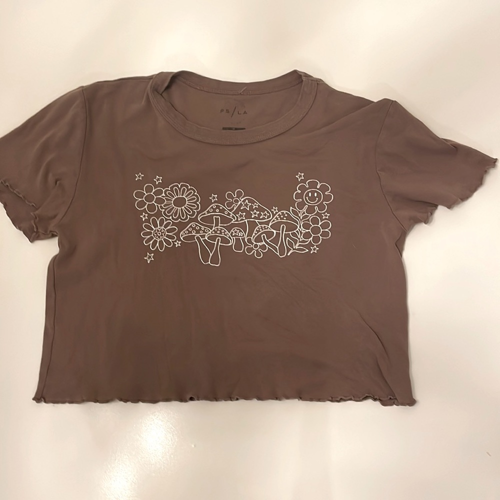 PacSun mushroom crop top Size M